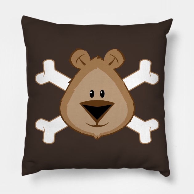 Bear Bones Pillow by wuxter