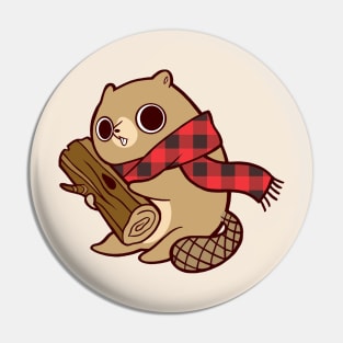 Beaver and his log Pin