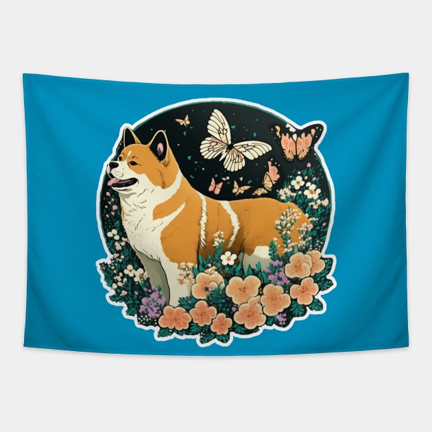 Akita Tapestry by Zoo state of mind