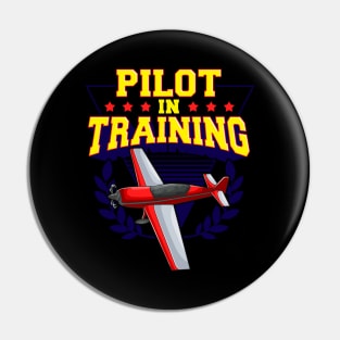 Pilot In Training Airplane Future Pilot Pin