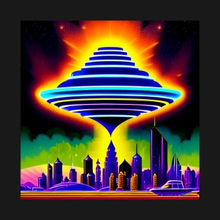 Area 51 – Trippy Retro UFO 120 T-Shirt