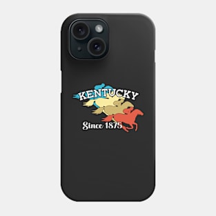 KENTUCKY HORSE RACING SINCE 1875 - HORSE RACE RETRO DESIGN Phone Case