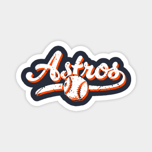 Retro Astros offset Magnet