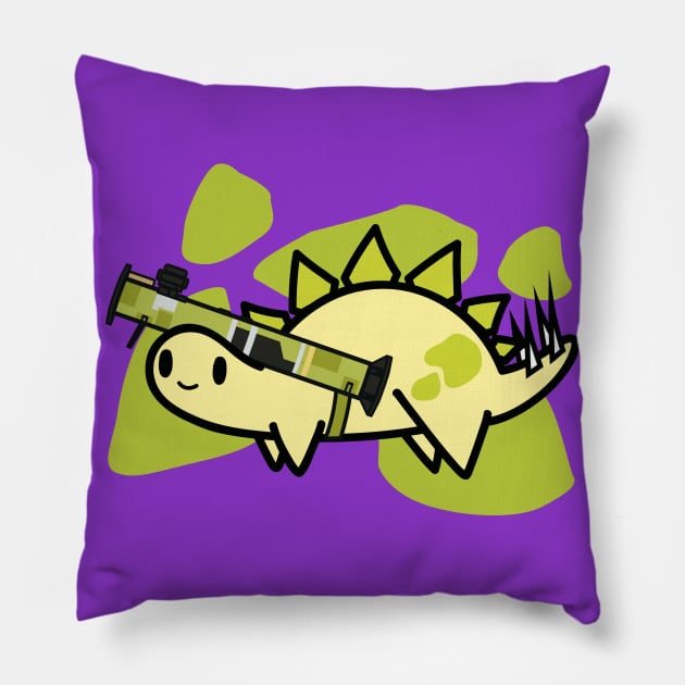 Armed Stegosaurus Steg-O Pillow by FlamingFox