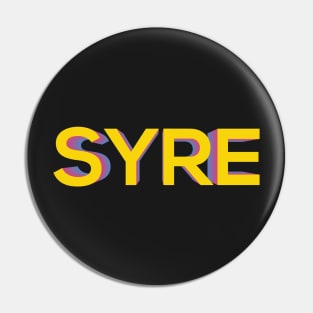 SYRE (text) Pin