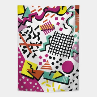 Memphis Design Collage Tapestry