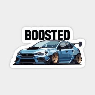 Subaru STI Car Art - Impreza WRX Boosted Widebody Modified JDM Car Magnet