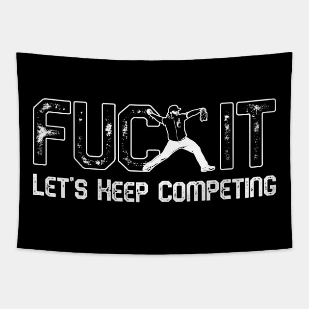 Johnny Cueto - F*ck It, Let's Keep Competing Tapestry by Sox Populi