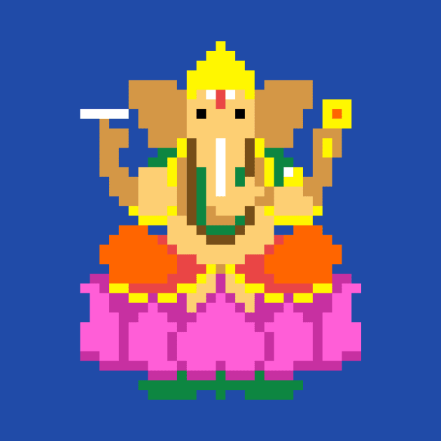 Ganesha Pixel by 8bitbaba