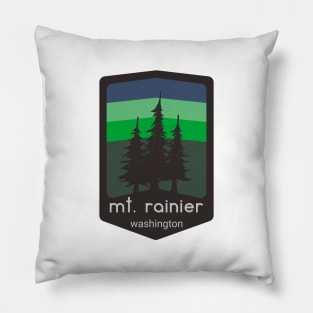 Mt. Rainier, Washington Patch Logo Apparel Pillow