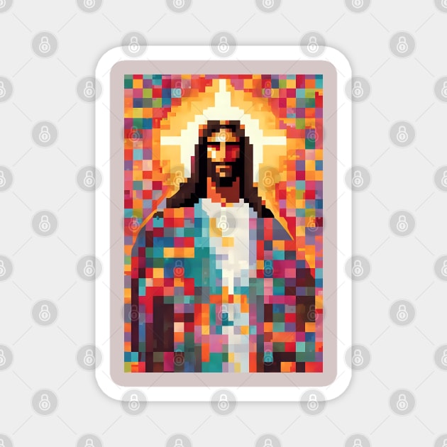 Jesus Christ pixelated pixel Jesus Christ Pixel Art TeePublic