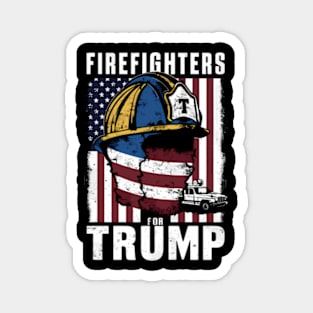 Firefighters For Trump Election Usa Magnet