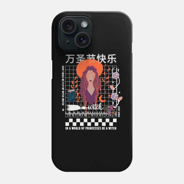 Don't Make Me Flip My Witch Switch Phone Case by Myartstor 