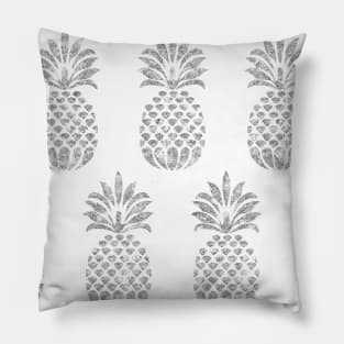 Silver Pattern Neck Gaiter Pineapples Silver Neck Gator Pillow