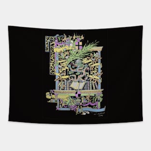 dragon book tattoo Tapestry