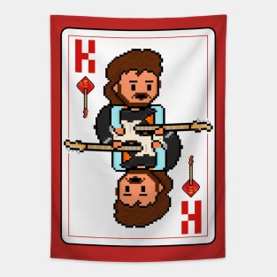 Pixelrockstars King of Diamonds Playing Card Tapestry