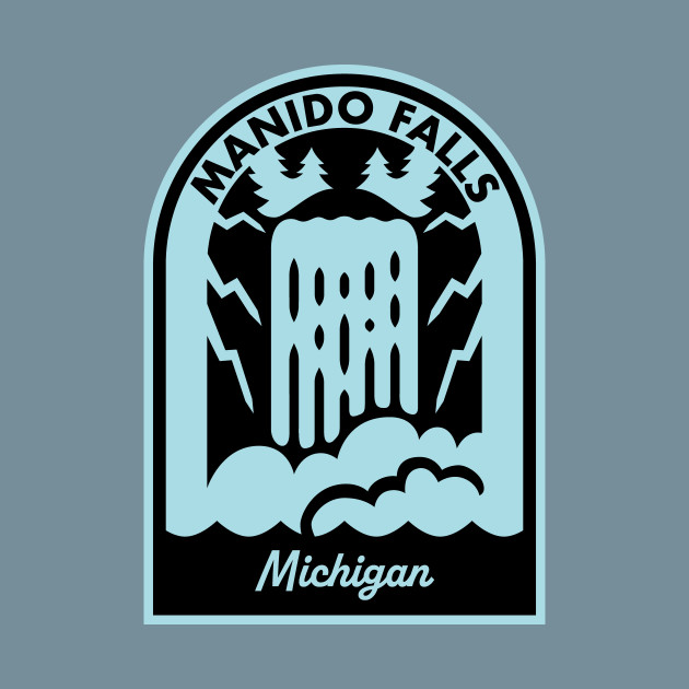 Disover Manido Falls Michigan - Manido Falls Mi - T-Shirt