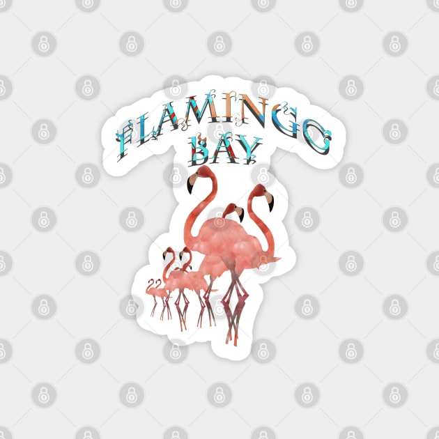 Flamingo Bay Magnet by MikaelJenei