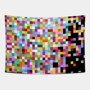 Abstract pixel art confetti Tapestry