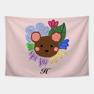 Cute "H" initial Tapestry