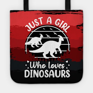 Just a girl who loves Dinosaurs 4 h Tote