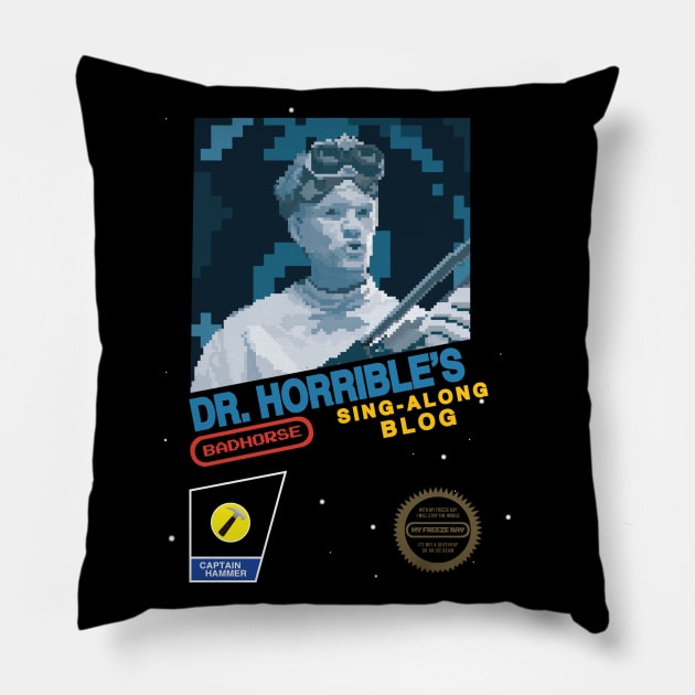 Dr Horrible's Freeze Ray Pillow by pixelcat