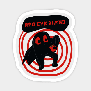 Mothman’s red eye blend Magnet