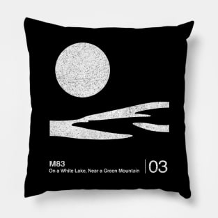 M83 / Minimalist Graphic Fan Artwork Design Pillow