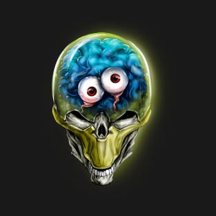 alien skull with eyes T-Shirt