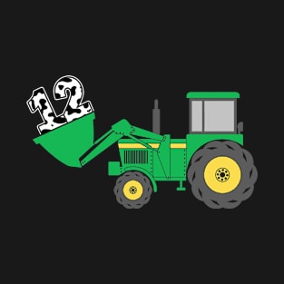 Kids 12th Birthday Boys 12 Year Old Farm Truck Tractor Party T-Shirt