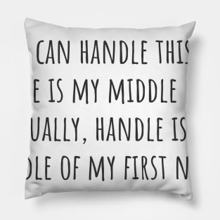 My Middle Name Pillow