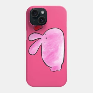 Watercolor Pink Love Bunny Phone Case