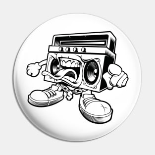 Graffiti boombox - MONO Pin