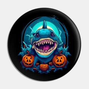 Shark Halloween Pin