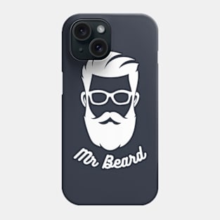 MR BEARD MEN WHITE T-shirt for Birthday Gift Phone Case