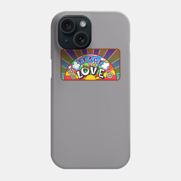 Peace love and understanding. Phone Case by Lizarius4tees