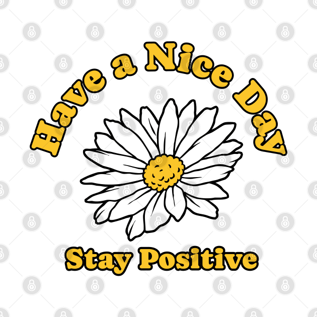 Daisy Flower with positive Quotes by Wrathline.Std