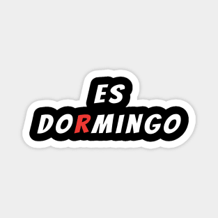 Es DORMINGO (Spanish mix of Domingo and Dormir) Magnet