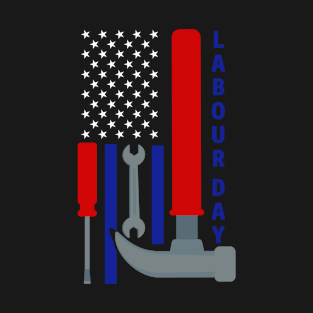 Labor Day  American Flag T-Shirt