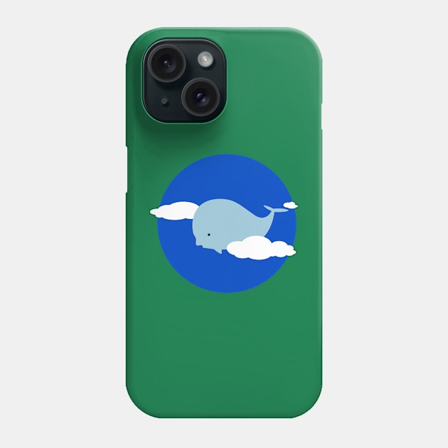 Whale in the clouds Phone Case by schlag.art