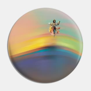 Reimagining Krishna - Modern & Aesthetic Artwork Pin