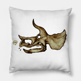 Agreeing Triceratops Pillow