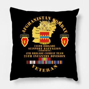 Afghanistan - Vet - 725TH Bde sPT Bn Abn  - 4th BCT 25th ID w AFGHAN SVC Pillow