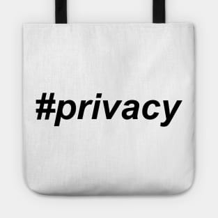 #privacy small Tote