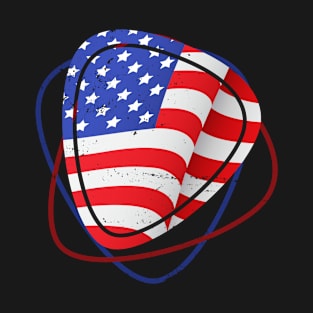 American Flag Guitar Pick Guitarist T-Shirt