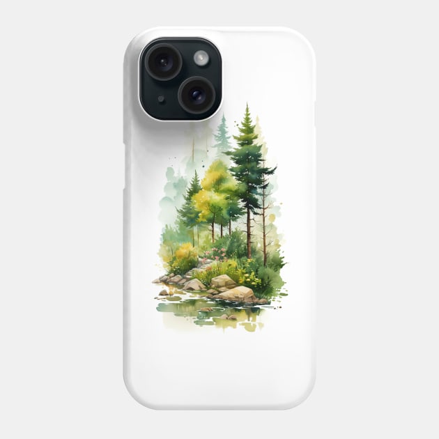 quiet forest Phone Case by Imagier