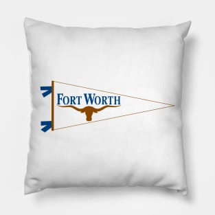 Fort Worth Flag Pennant Pillow