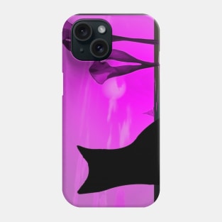 Black cat Phone Case