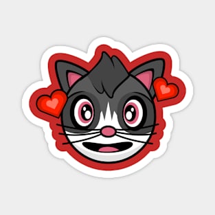 Lovestruck Cat Amanda Magnet