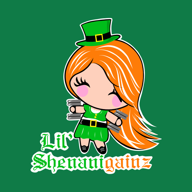 St.Patrick's girl, fitness girl, girls who lift by TimAddisonArt